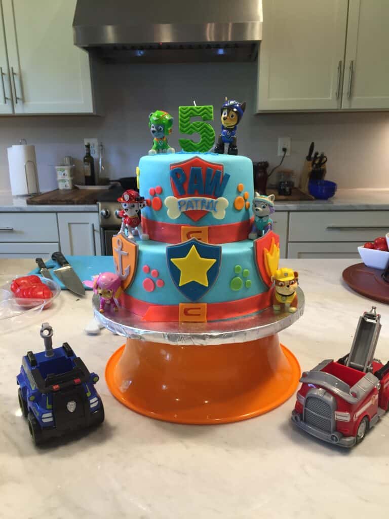 Paw Patrol Cake - Marshmallow Fondant