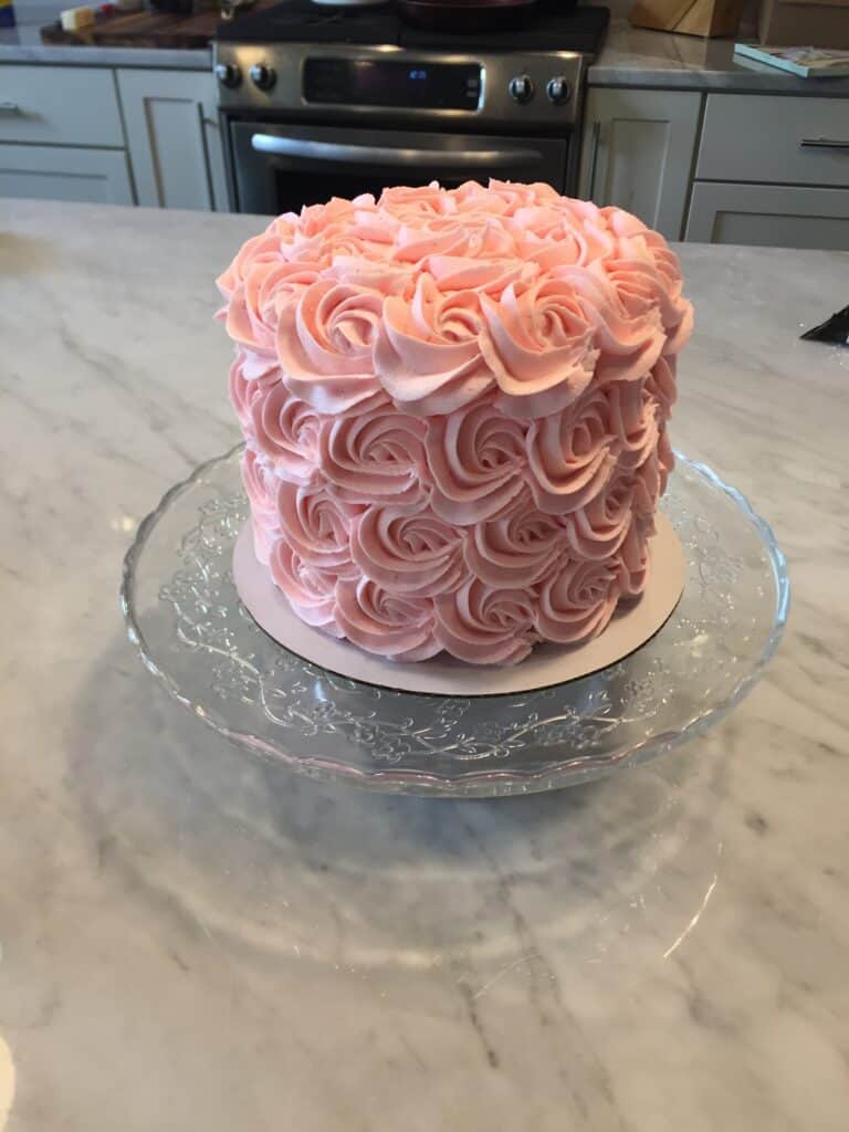 2D Rosette Cake