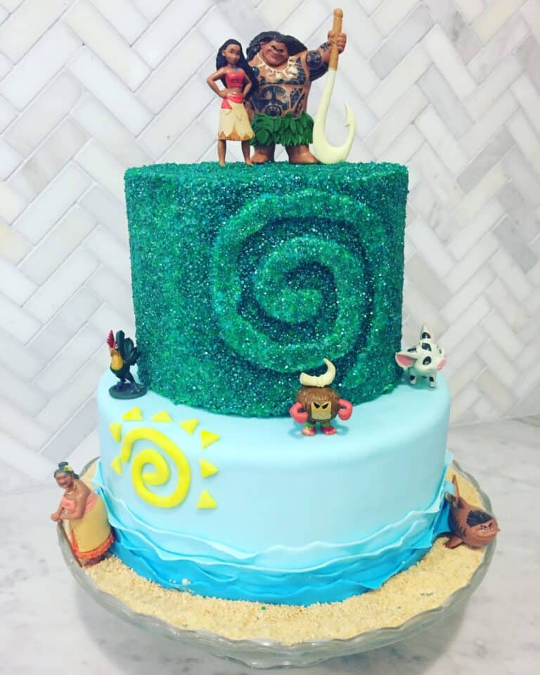 Moana Cake - Marshmallow Fondant