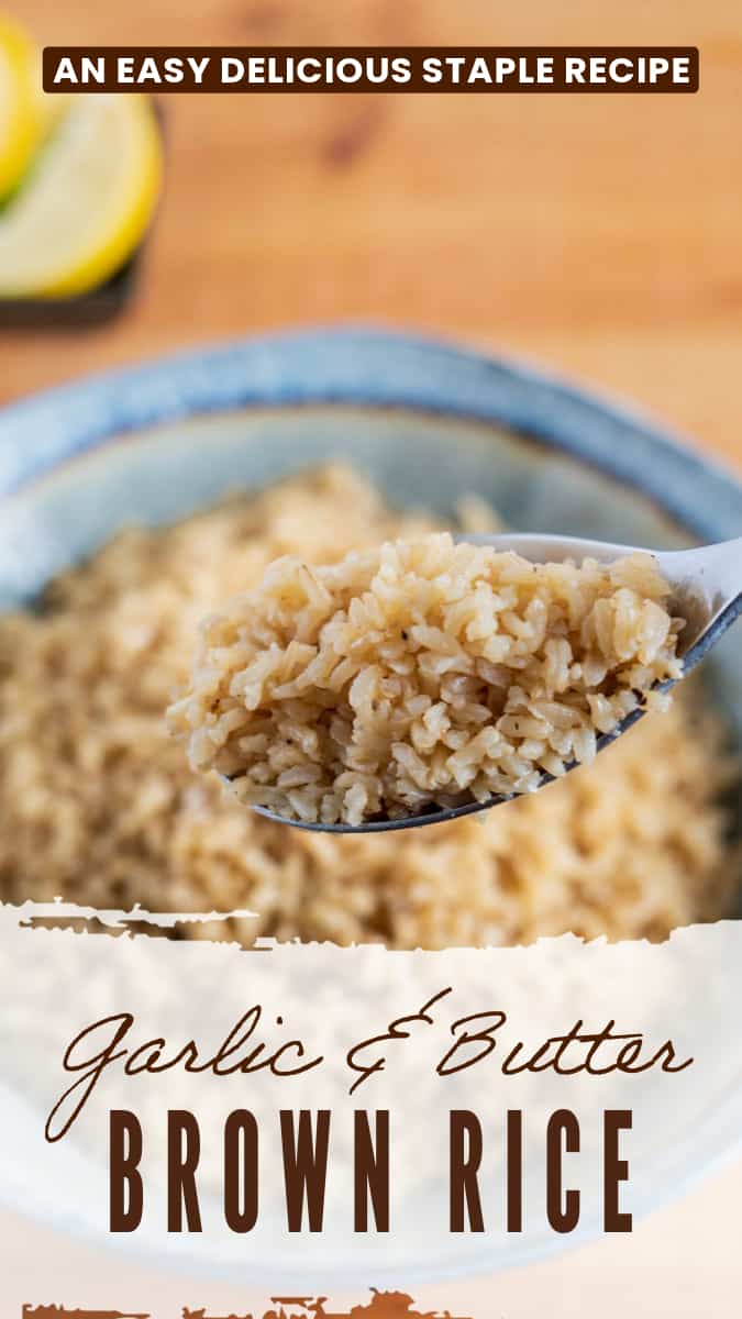 Tethabetha Rice Garlic Butter Brown Rice (Easy Side Dish) - Tabetha's Table