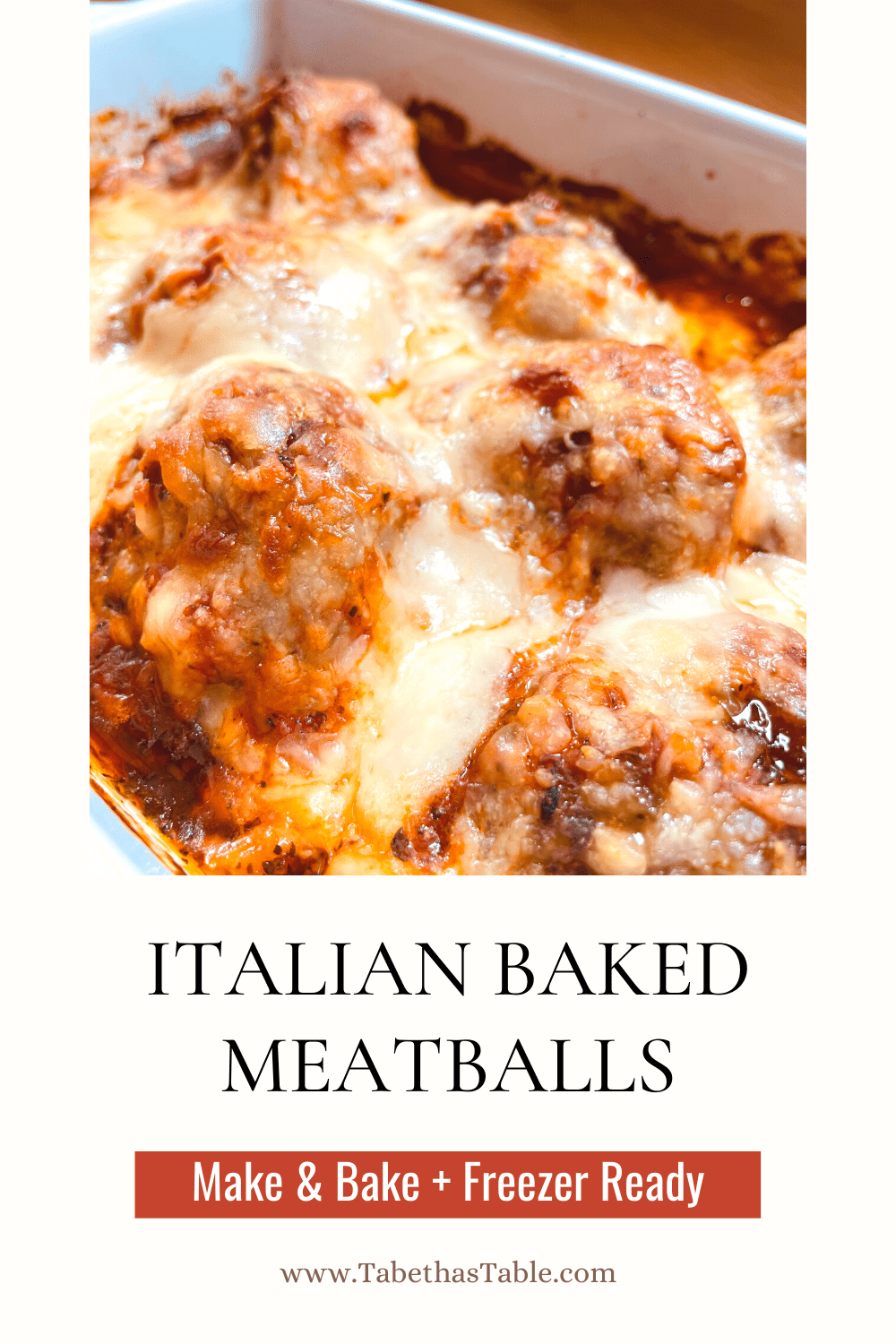 Baked Italian Meatballs - Tabetha's Table