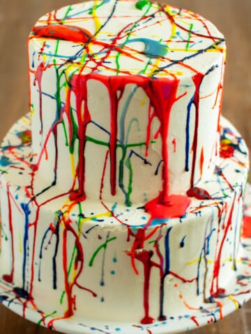 Splatter Paint Cake