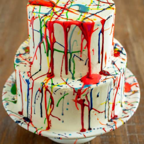 Splatter Paint Cake