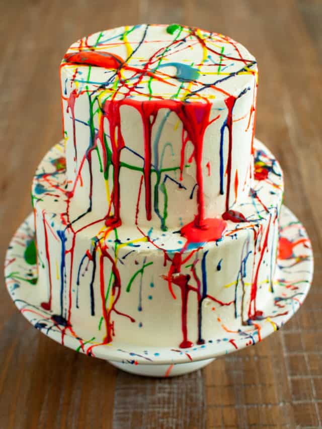 Paint Splatter Cake - Gluten Free, Nut Free, Vegan – Sensitive Sweets Bakery