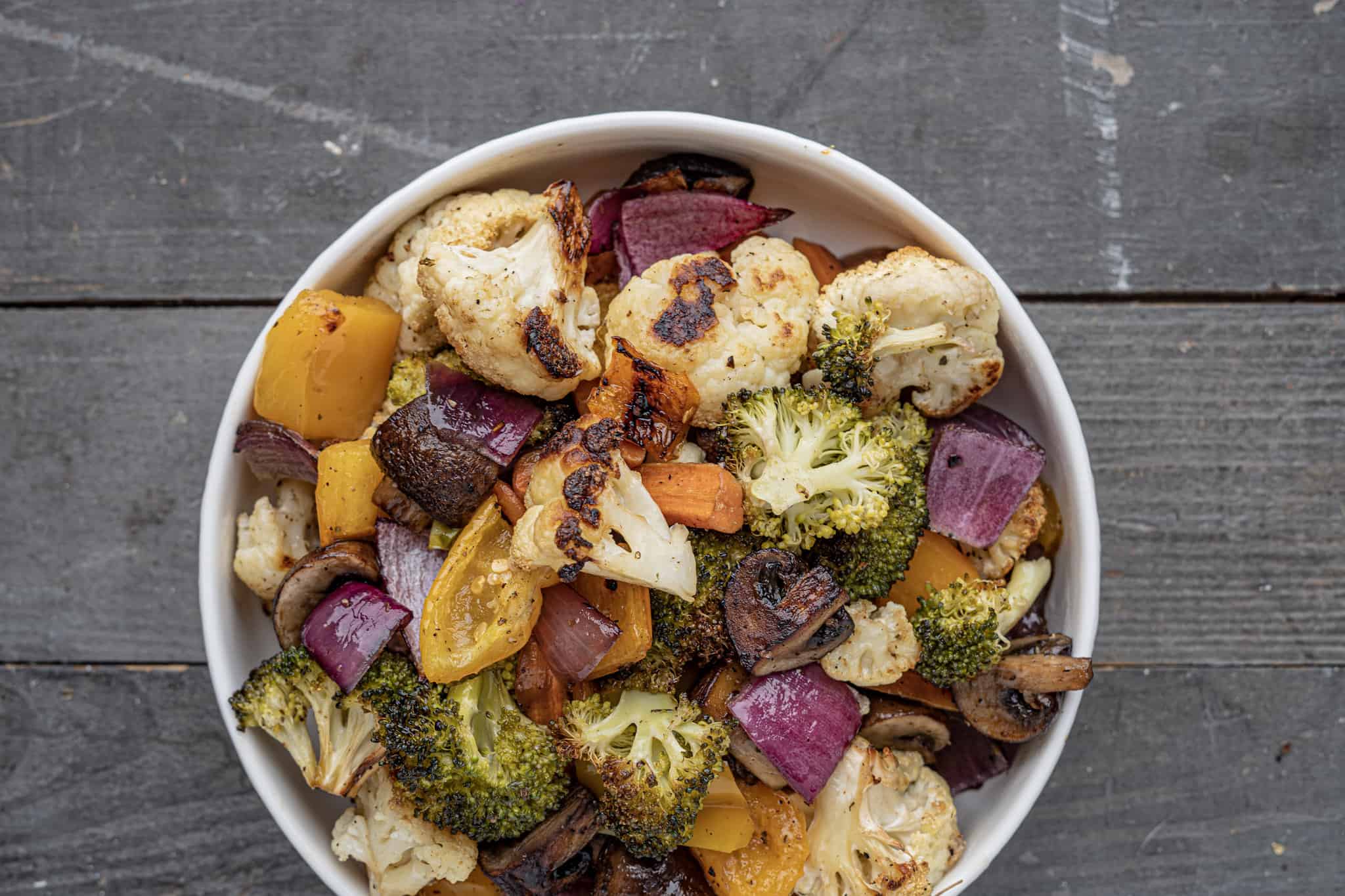 Smoked Vegetables in a Bowl
