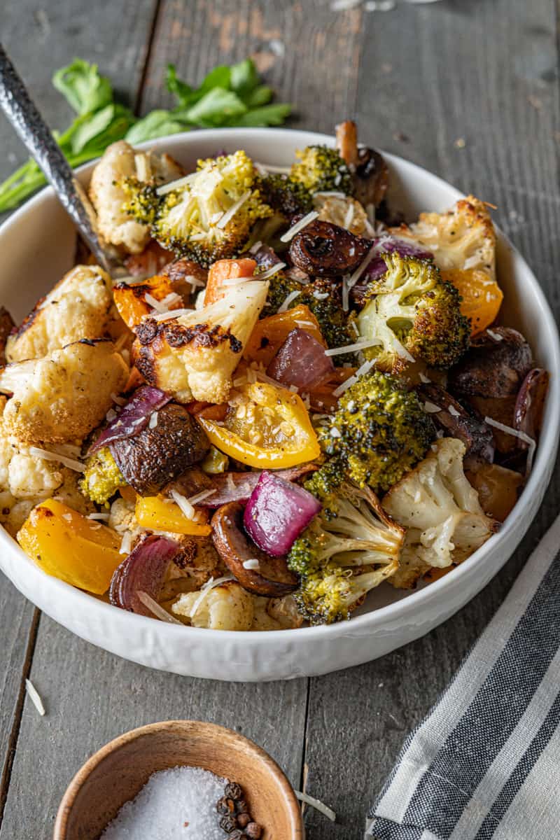 Smoked Vegetables in a Serving Bowl