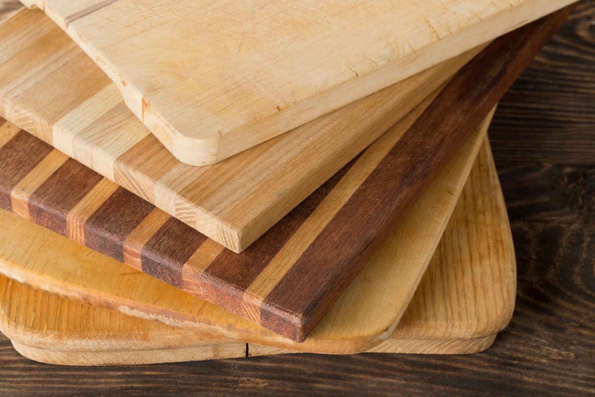 Stack of cutting boards