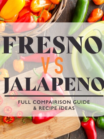 image of jalapeños and fresno peppers with text over top stating is a comprehensive guide